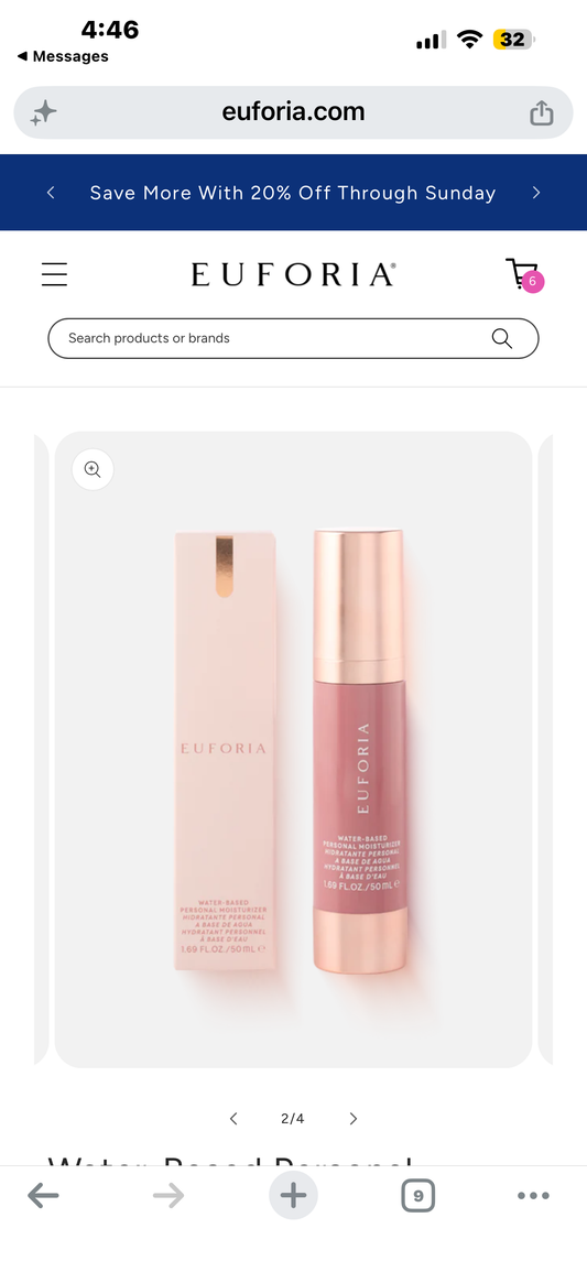 Water-Based Personal Moisturizer